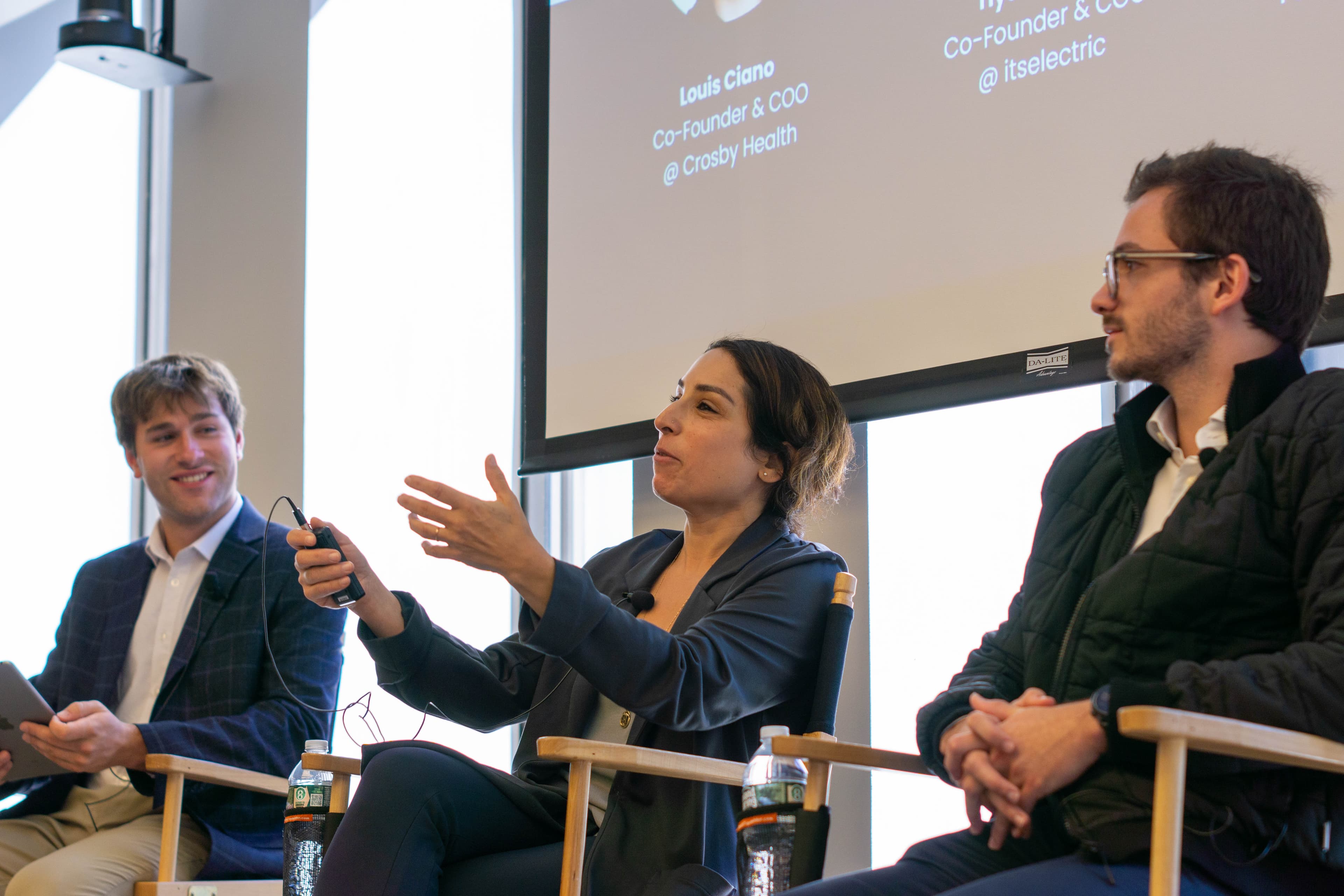 A panel on stage at NGEN’s conference in New York